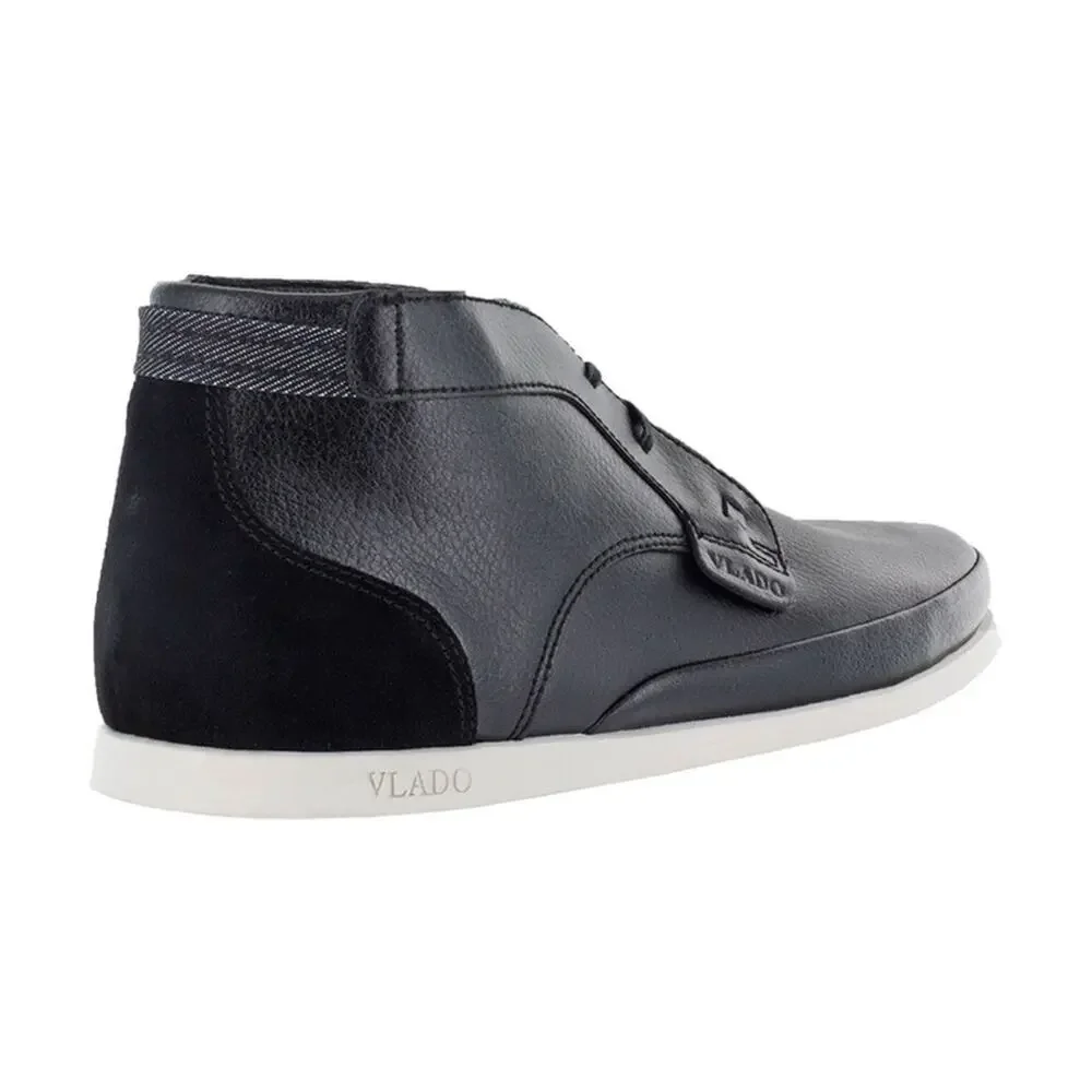 Vlado Men's Black Chukka Genuine Leather Lace Up Ankle Boots Size 12‎ NIB